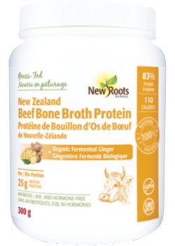 New Zealand Beef Bone Broth Protein + Organic Fermented Ginger - 300g