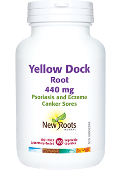 Yellow Dock Root 440mg - 100 V-Caps - New Roots