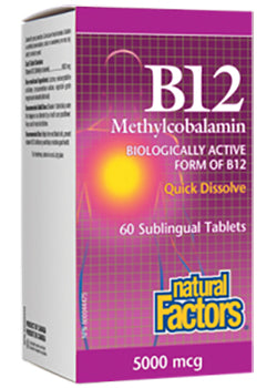 B-12 Methylcobalamin 5,000mcg - 60 + 60 Tabs FREE