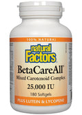 BetaCareAll 25,000iu - 180 + 90 Softgels FREE