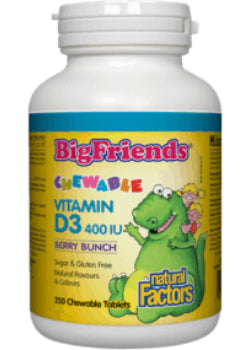 Big Friends Chewable D3 400iu (Berry Bunch) - 250 Chew Tabs