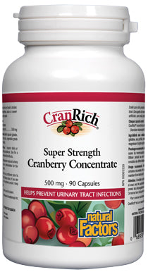 CranRich Super Strength Cranberry Concentrate 500mg - 90 Caps