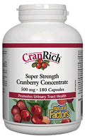 CranRich Super Strength Cranberry Concentrate 500mg - 180 + 90 Caps FREE
