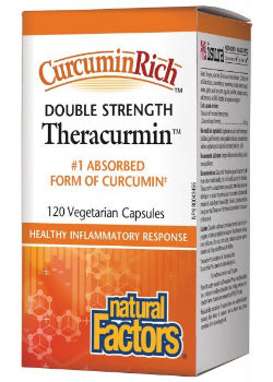 CurcuminRich Theracurmin Double Strength 60mg - 120 V-Caps + BONUS