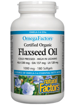 Flaxseed Oil 1,000mg - 180 Softgels