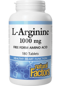 L-Arginine 1,000mg - 180 Tabs