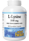 L-Lysine 500mg - 180 V-Caps