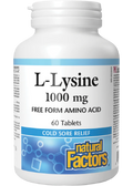 L-Lysine 1,000mg - 60 Tabs