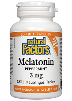 Melatonin 3mg - 210 Sublingual Tabs + BONUS