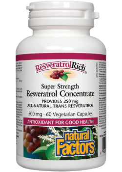 ResveratrolRich Super Strength 500mg - 60 V-Caps