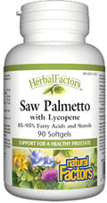 Saw Palmetto 160mg With Lycopene - 90 Softgels