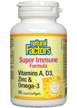 Super Immune Formula (Vitamins A, D3, Zinc & Omega-3) - 90 Softgels