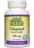 Ubiquinol Qh Active CoQ10 100mg - 60 Softgels