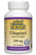 Ubiquinol QH Active CoQ10 100mg - 120 Softgels + BONUS
