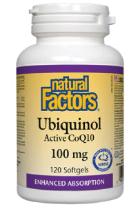 Ubiquinol QH Active CoQ10 100mg - 120 Softgels + BONUS