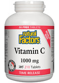 Vitamin C 1,000mg Time Release - 180 + 30 Tabs BONUS