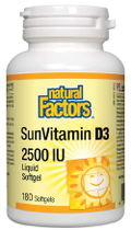 SunVitamin D3 2,500iu - 180 + 90 Softgels