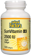 SunVitamin D3 2,500iu - 500 + 90 Softgels