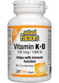 Vitamin K + D - 180 Softgels BONUS