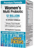 Women's Multi Probiotic With Cranberry Extract - 60 V-Caps