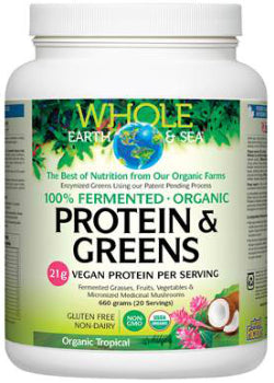 Whole Earth & Sea Pure Food Fermented Organic Protein & Greens (Organic Tropical) - 660g