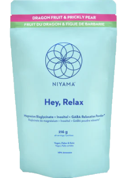 Hey Relax Magnesium Relaxation Powder (Dragon Fruit & Prickly Pear) - 216g + BONUS