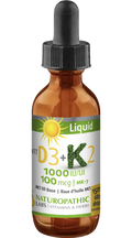 Vitamin D3 1000iu + K2 100mcg Liquid - 15ml