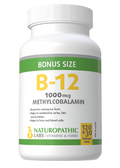 B-12 Methylcobalamin 1,000mcg Sublingual - 150 Lozenges + BONUS
