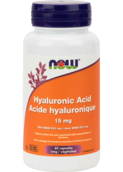 Hyaluronic Acid 15mg & MSM - 60 V-Caps