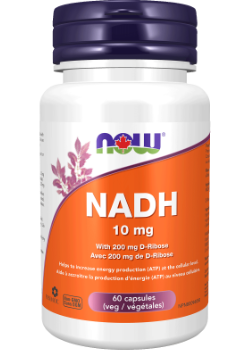NADH 10mg With 200mg D-Ribose - 60 V-Caps
