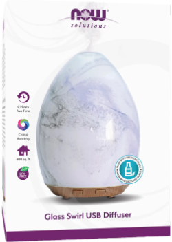 Ultrasonic Diffuser (USB Glass Swirl) - 1 Unit