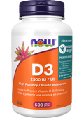 Vitamin D3 2,500iu - 500 Softgels
