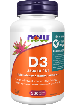 Vitamin D3 2,500iu - 500 Softgels