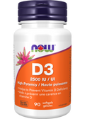Vitamin D3 2,500iu - 90 Softgels