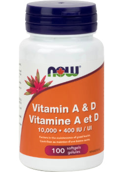 A & D 10,000/400iu - 100 Softgels