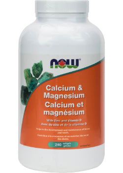 Calcium Magnesium With Vitamin D And Zinc - 240 Softgels + BONUS