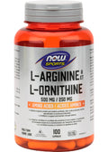 L-Arginine + L-Ornithine 500mg/250mg - 100 Caps