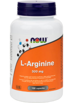 L-Arginine 500mg Free Form - 100 Caps
