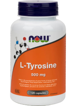 L-Tyrosine 500mg - 120 + 60 Caps FREE