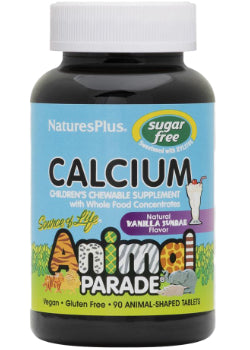 Animal Parade Children's Calcium (Sugar Free Vanilla Sundae) - 90 Chew Tabs