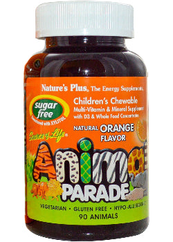 Animal Parade Children's Multivitamin (Sugar Free Orange) - 90 Chew Tabs