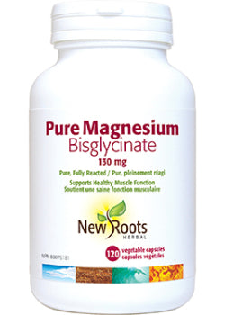 Pure Magnesium Bisglycinate 130 mg - 120 V-Caps