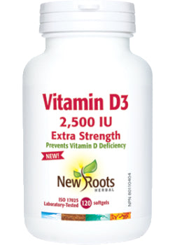 Vitamin D3 2,500iu Extra Strength - 120 Softgels