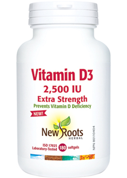 Vitamin D3 2,500iu Extra Strength - 180 Softgels