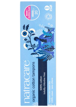 Cotton Tampons (Super Plus Non-Applicator) - 20 Tampons