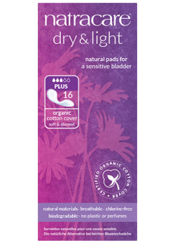 Dry & Light Incontinence Pads (Plus) - 16 Pads
