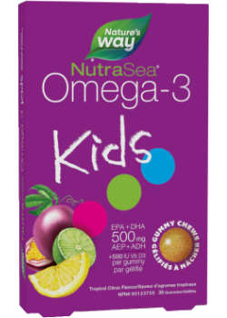 NutraSea Kids Omega-3 Gummy Chews (Tropical Citrus) - 30 Gummies