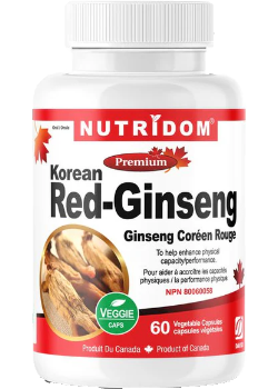 Korean Red (Panax) Ginseng - 60 V-Caps