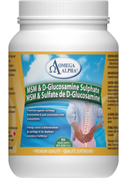 MSM & D-Glucosamine Sulphate - 90 V-Caps