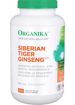 Siberian Tiger Ginseng 200mg - 200 V-Caps - Organika